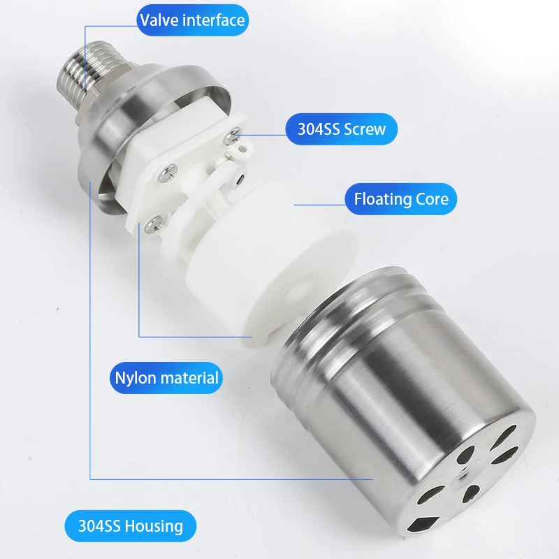 Hot sale 304 stainless steel shut-off valve horizontal vertical 1/2 3/4 1 inch  valves for water tank water tower