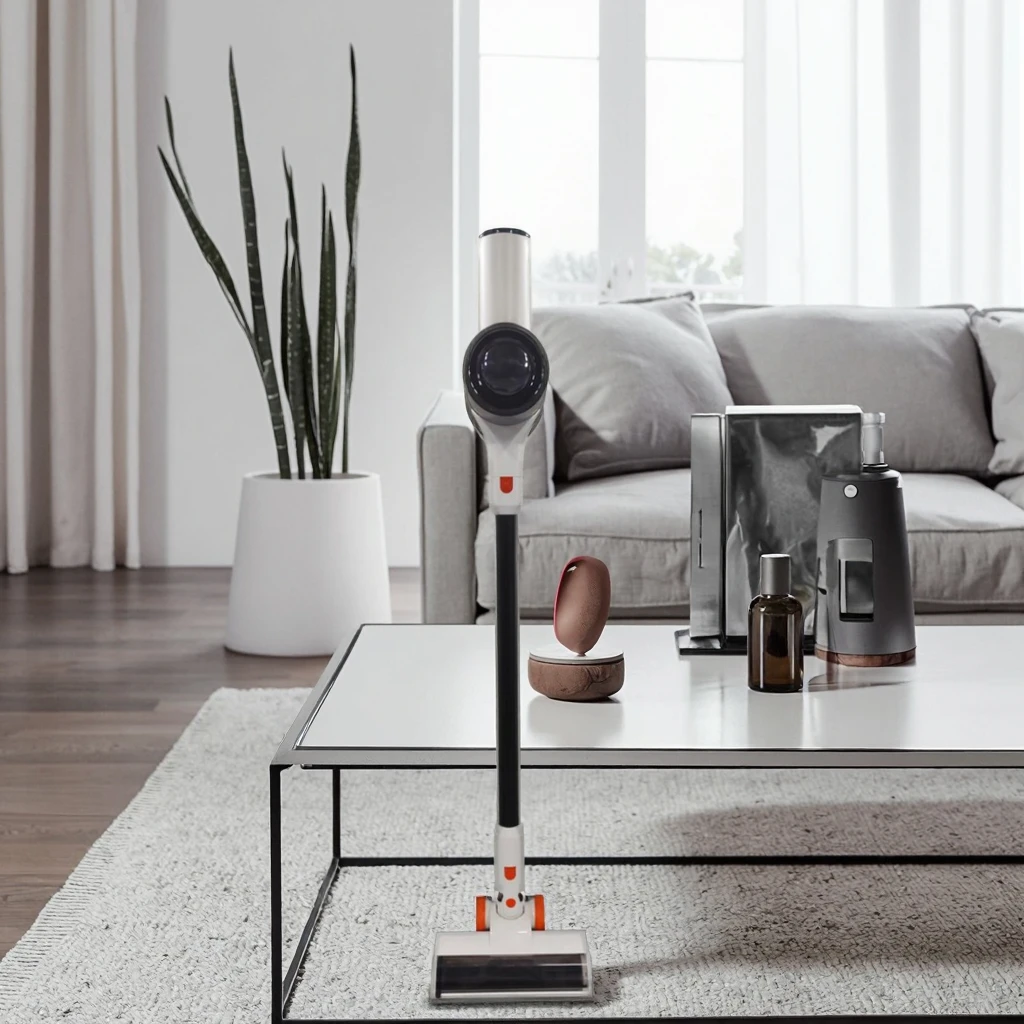 Cordless Cyclone Vacuum Cleaner Upright Installation for Outdoor Garage RV with US/EU Plug Certificated by CB and ROHS