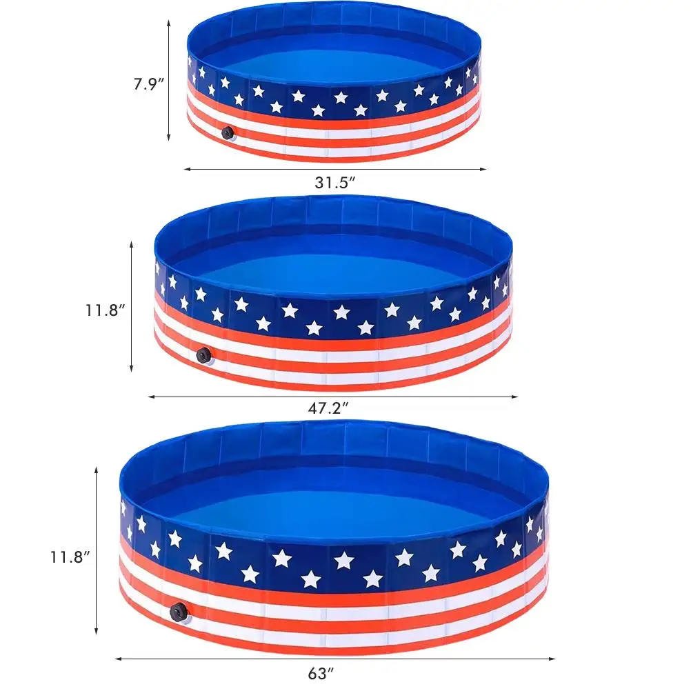 Durable Multipurpose Pet 3-In-1 Paddling , Sand Pit Or Large Foldable Pvc Pets Dog Cat Bathing Pool Swimmin Pools For Dogs