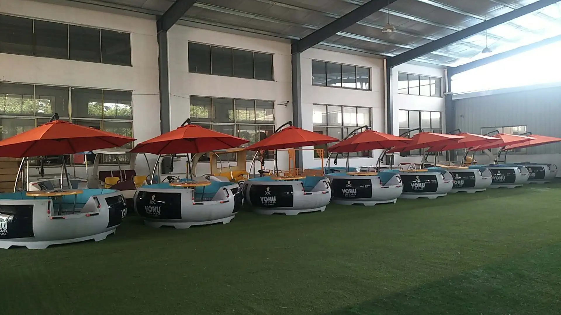CE certificated Germany winter floating bbq donut propane grill boat leisure bbq for rental