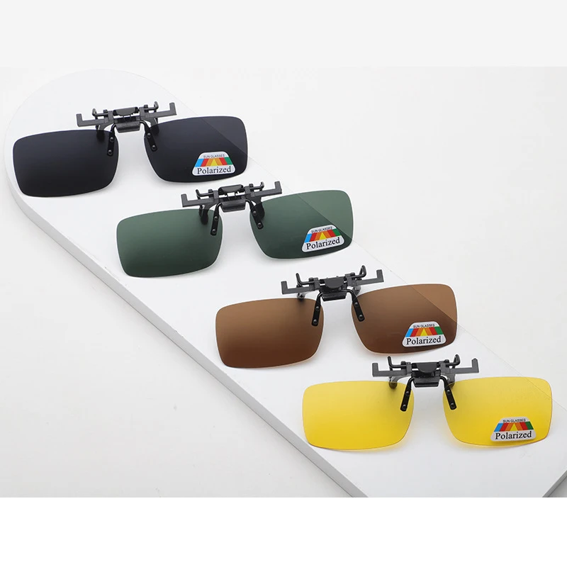 Fashion Polarized Magnetic Glasses Wholesale Square Polarized Magnetic Clip On Sunglasses Men Glass Polarizing Clip