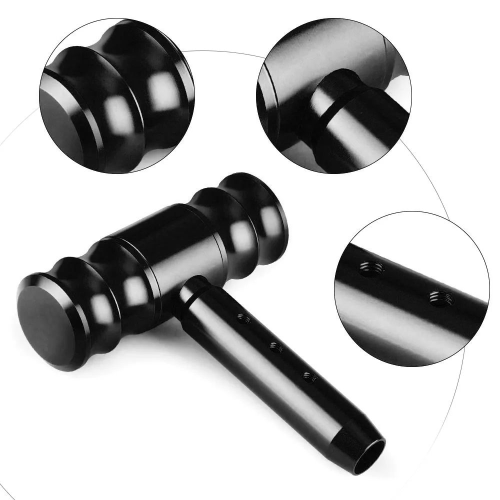 Universal Car Auto T Shape Aircraft Joystick Gear Shift Knob 114mm Aluminum Alloy Gear Shift Gear Shifter Stick Levers Head