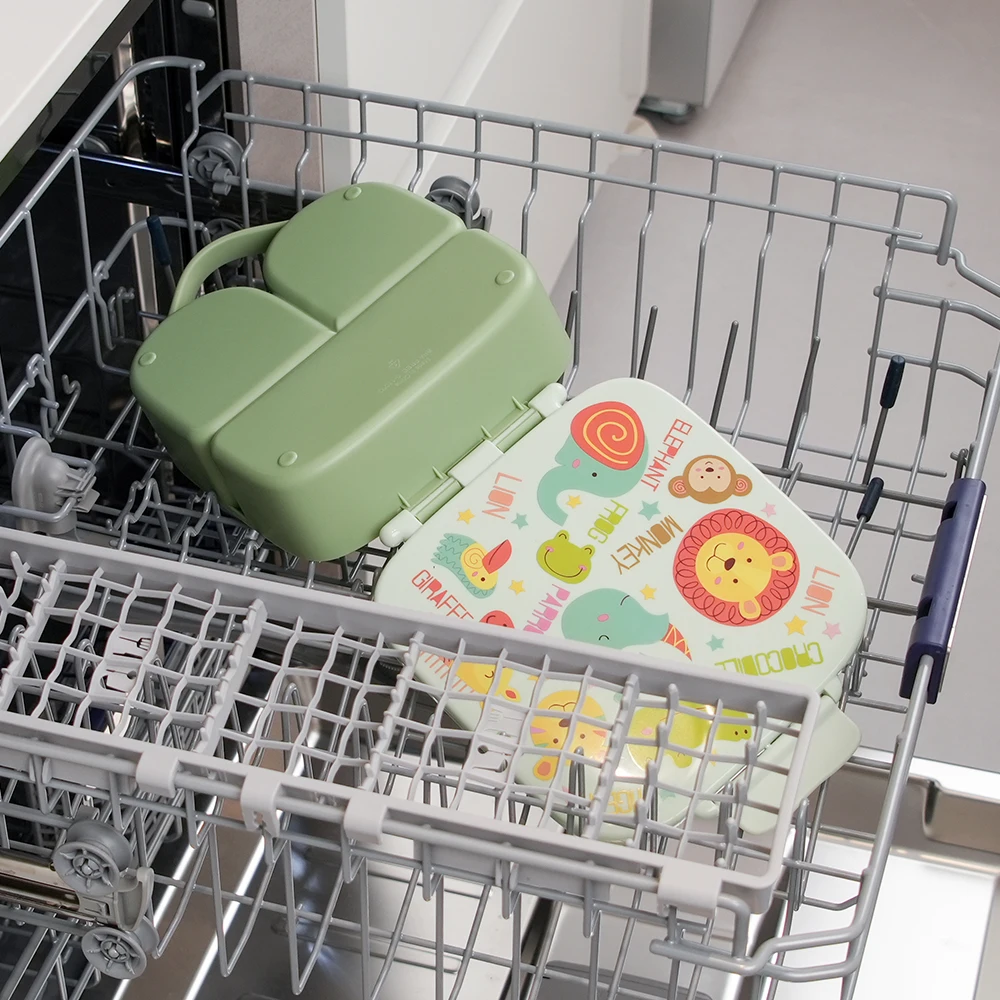 Stackable Containers Bento Lunch Boxes Plastic Lunch Box for Kids and Adults Stainless Steel Liner