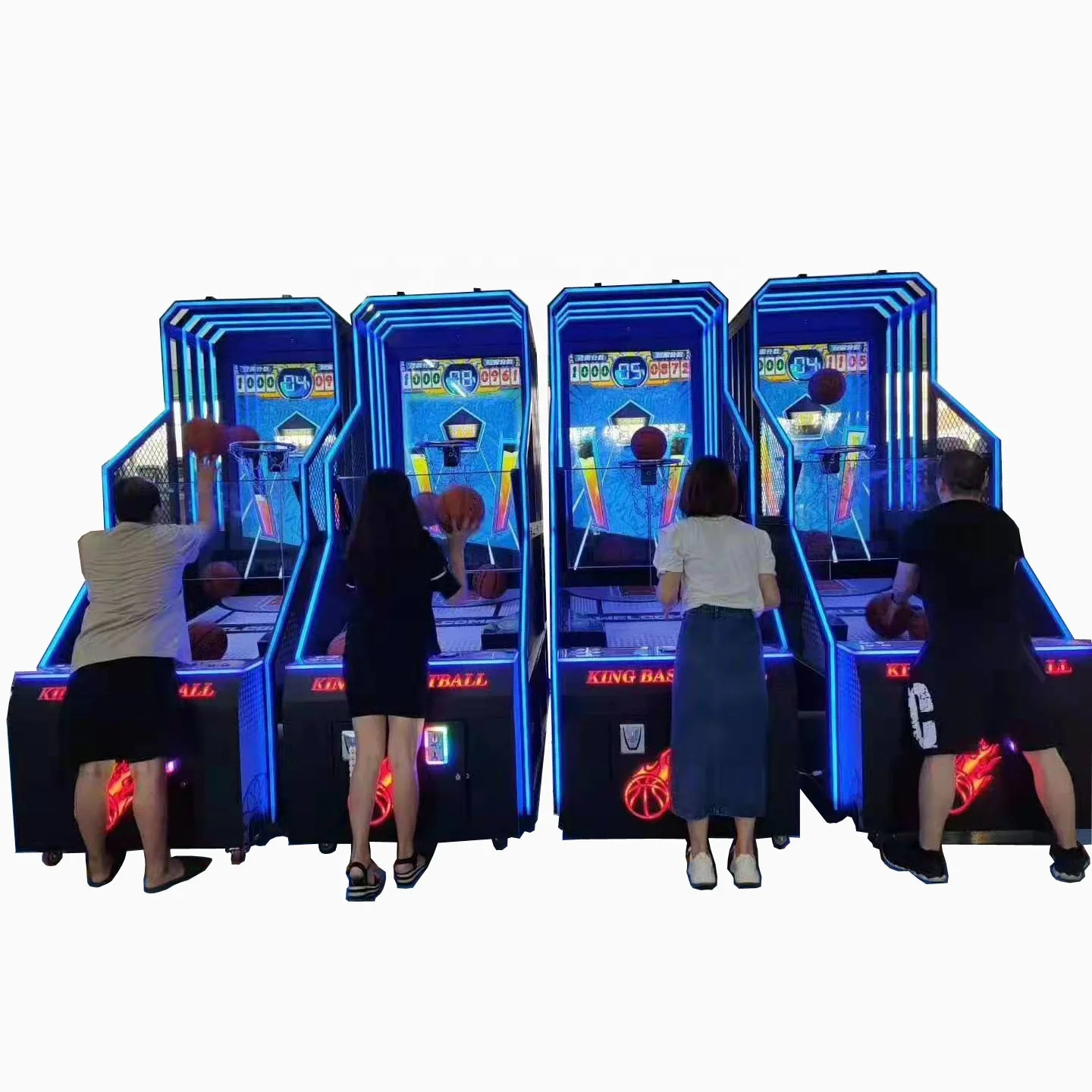 2021 hot sale basketball king basketball shooting game machine with 60 inch monitor and 3D animation sport game machine