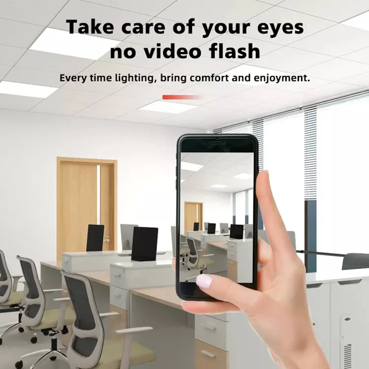 Aluminum Slim Surface Embedded Pmma Lens+Ps Diffuser Ceiling Led Light Panel