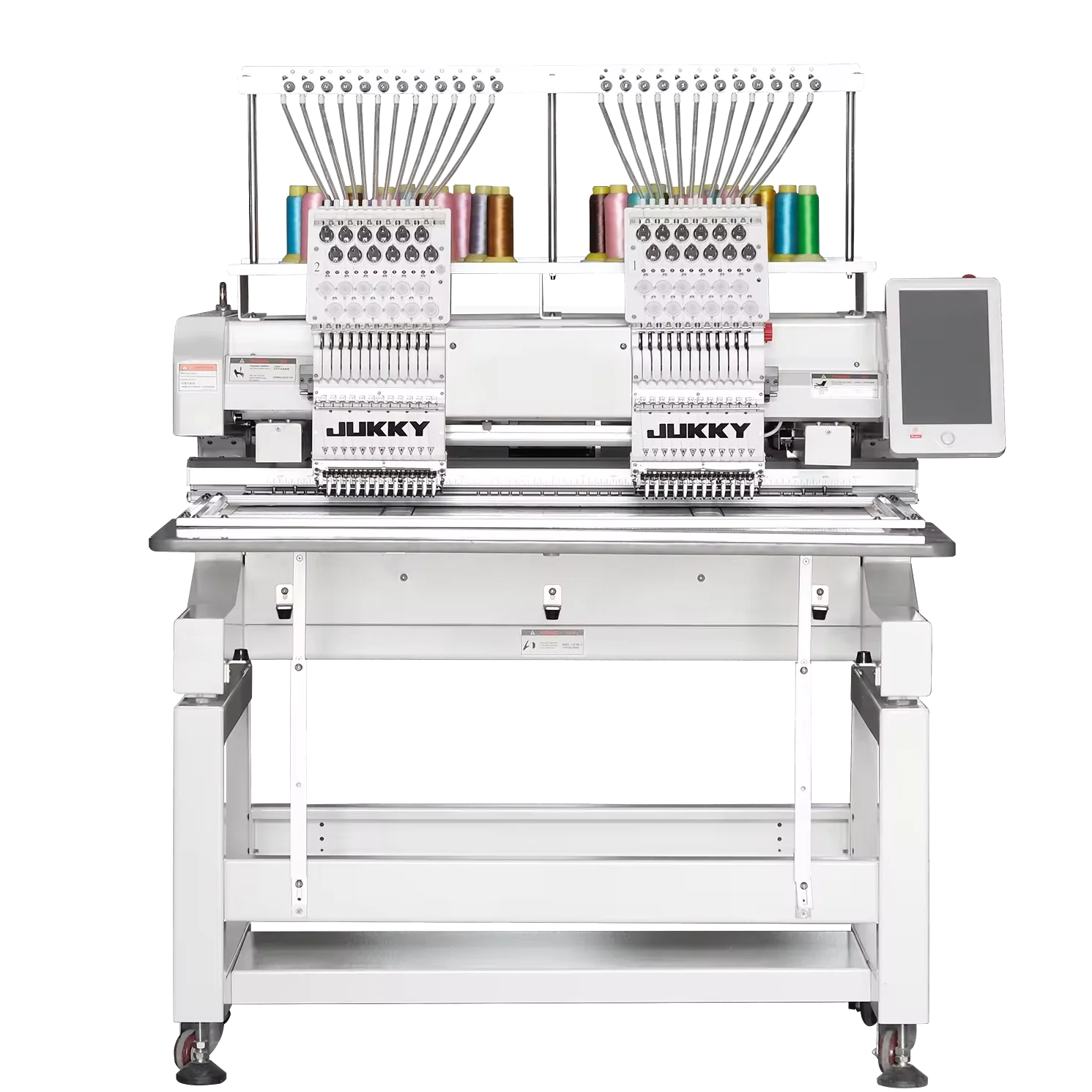 JUKKY 15 Needles Two-Head Automatic Industrial Embroidery Machine Cap Flat Computerized Core Motor Other Industrial Applications