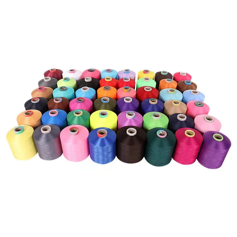 Premium single spandex covered polyester yarn 2075 3075 4075 knitting for socks