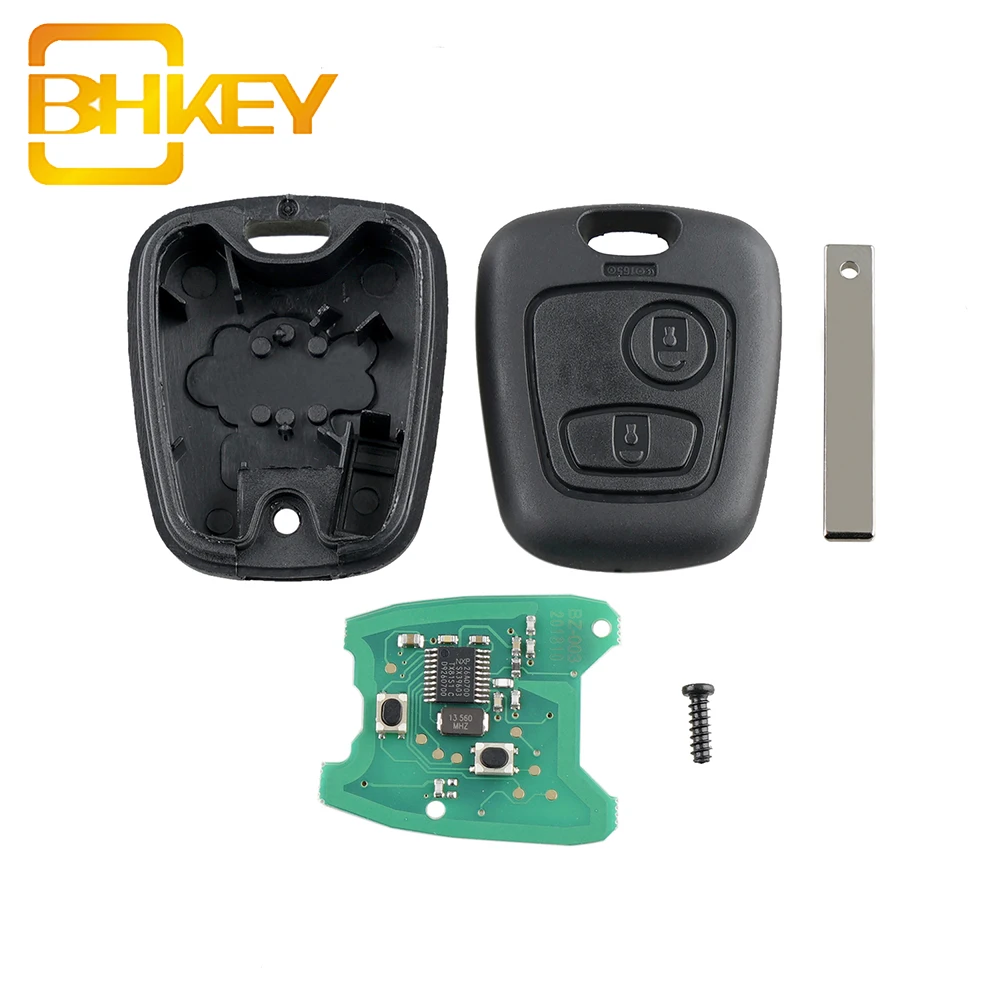 2 Buttons 433 mhz ID46 Chip HU83 Blade Fob Remote Car Key For Peugeot 307 Citroen C1 C2 C3 Auto Parts