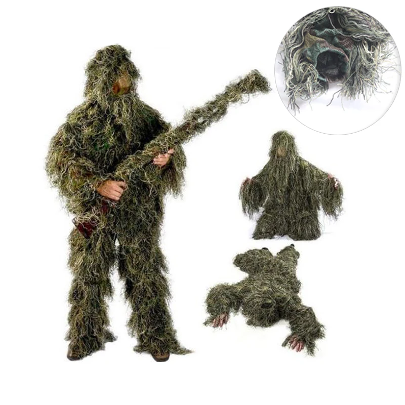 Camouflage Uniform Hunting Outdoor Forest Anti-Infrared Ghilli Camouflage