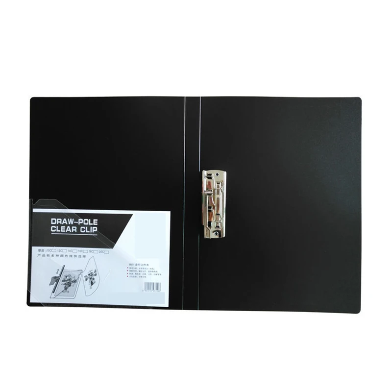 
Decoration Portfolio Leather A4 Size Plastic A5 Hard Cover Double Clip File Folder With Ring Binder 