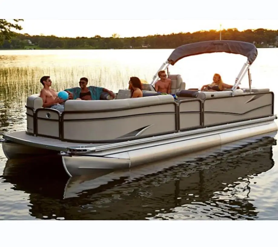  Best Recreational Floating Fiberglass Pontoon Fishing Boat For Sale With