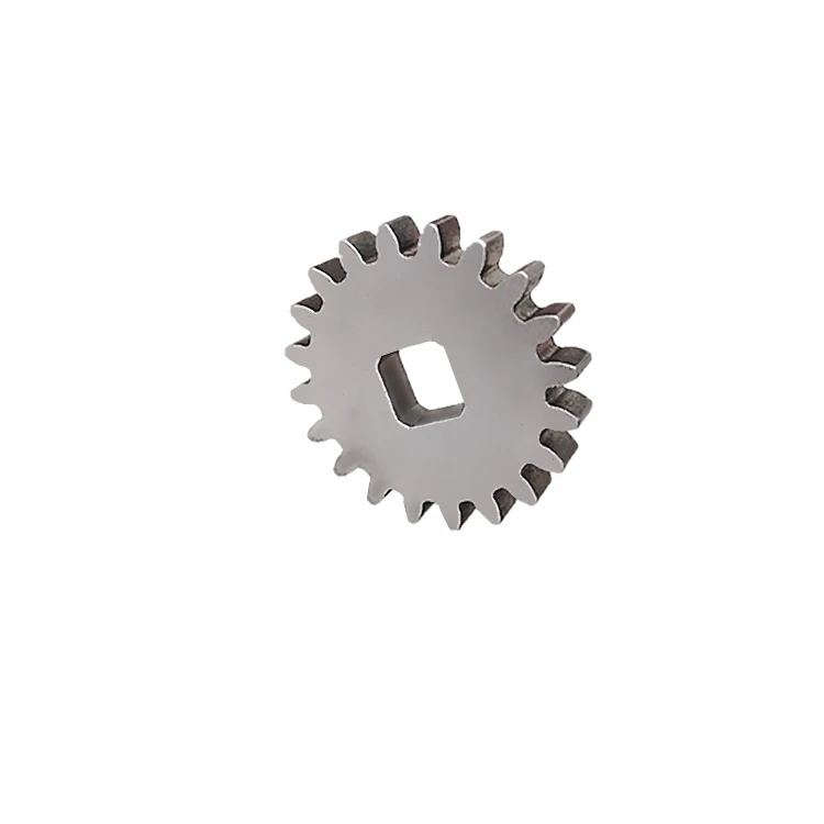 Metal iron powder  pressing parts powder metallurgy sintered 20 tooth square bore spur gear