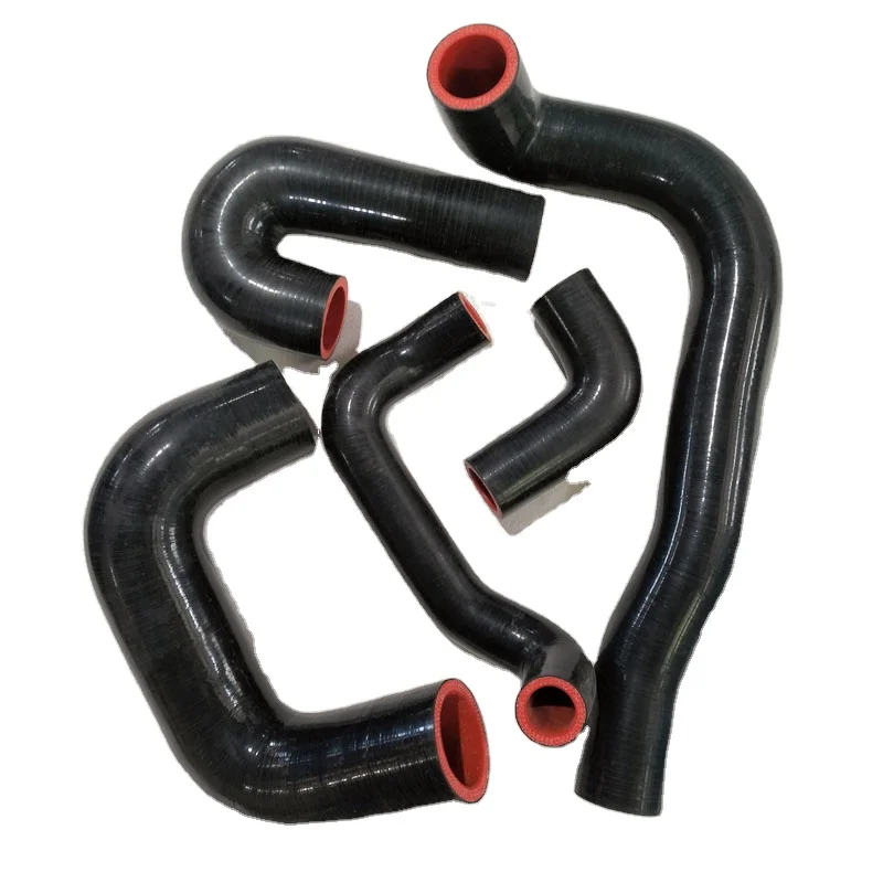 The Latest Sales Smooth Wrapped Surface Reinforced Material 45 90 135 Degree Elbow Rubber Silicone Pipe Bend Hose