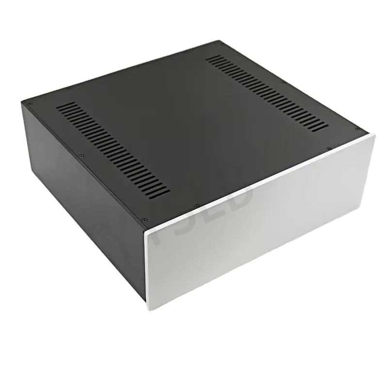 KYYSLB 430*150*408MM All Aluminum Amplifier Chassis CNC Box House DIY Enclosure Home Audio Sound Speaker Amplifiers Case Shell