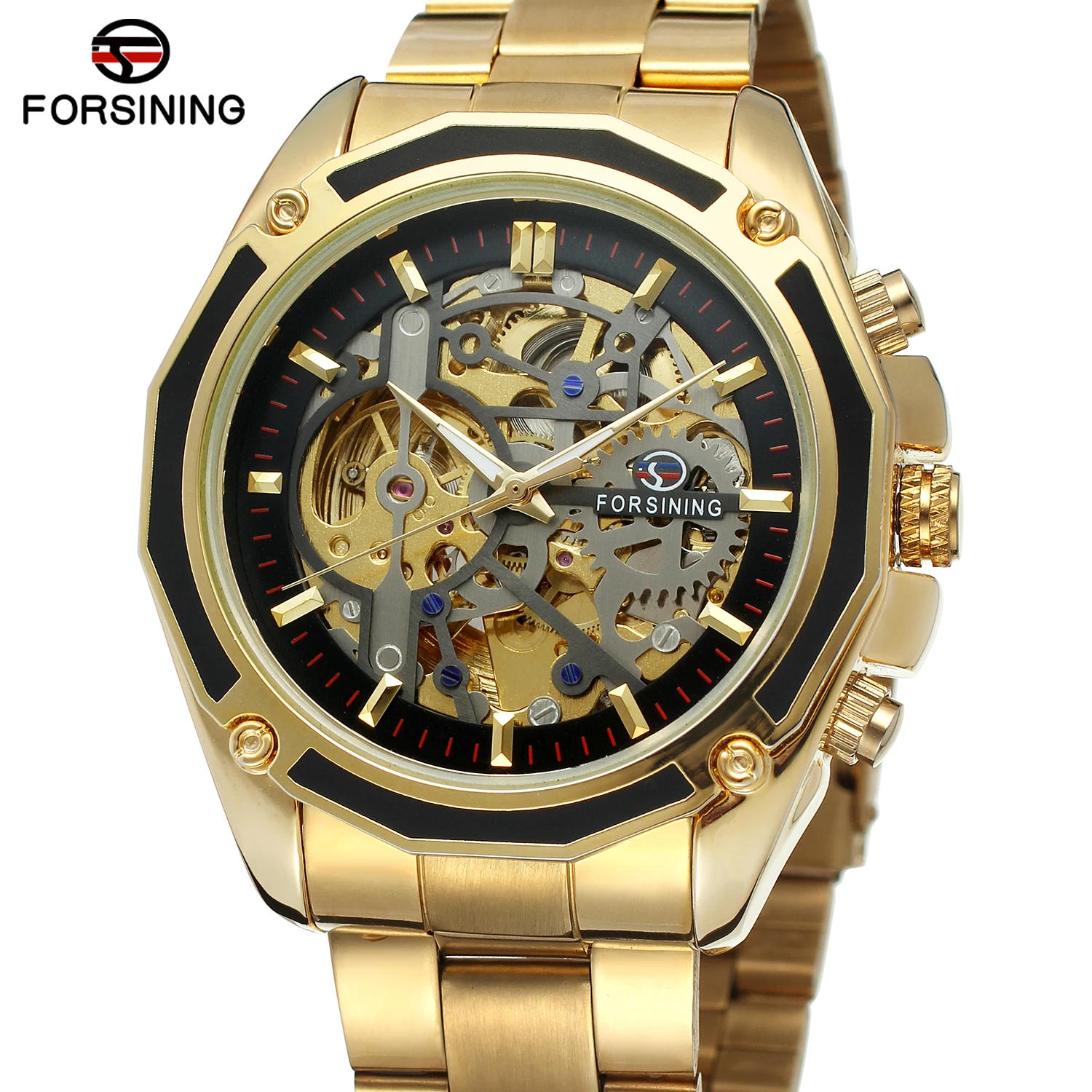 2024 Hot Sale Forsining Skeleton Automatic pulsera relojes Mens Watches uhren herren montre homme Wholesale China Supplier