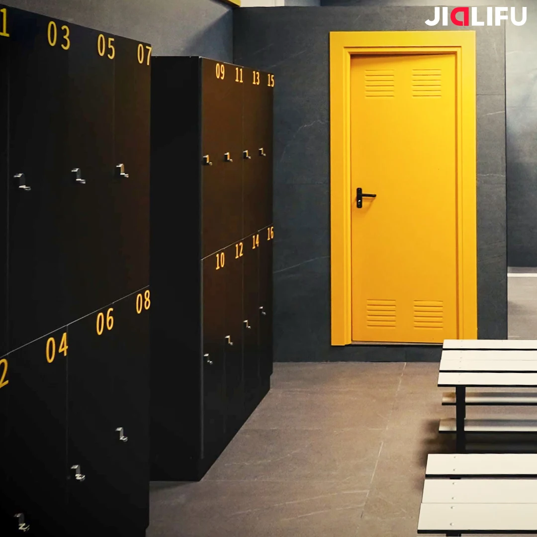 Hot Sale Custom Style Spain 2 Compartment Gym Locker With Number Plates