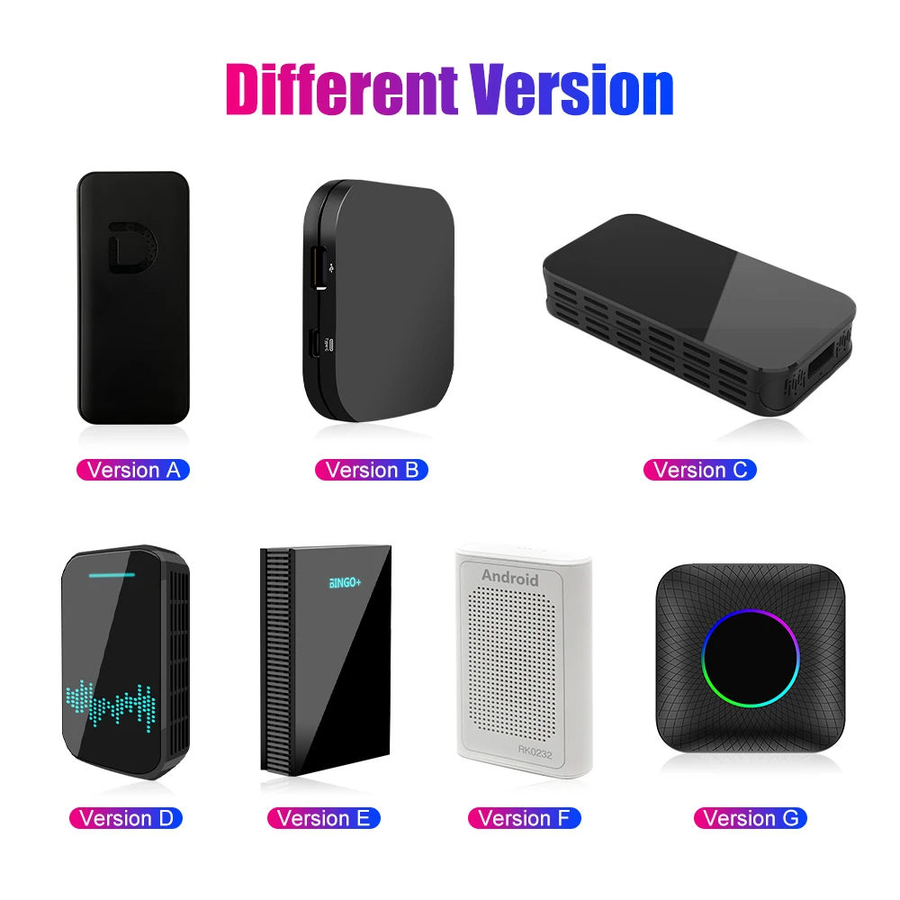 Wired to Wireless Android Auto Carplay AI Box Wireless Android Auto Adapter Carplay Dongle Bluetooth WIFI Plug And Play