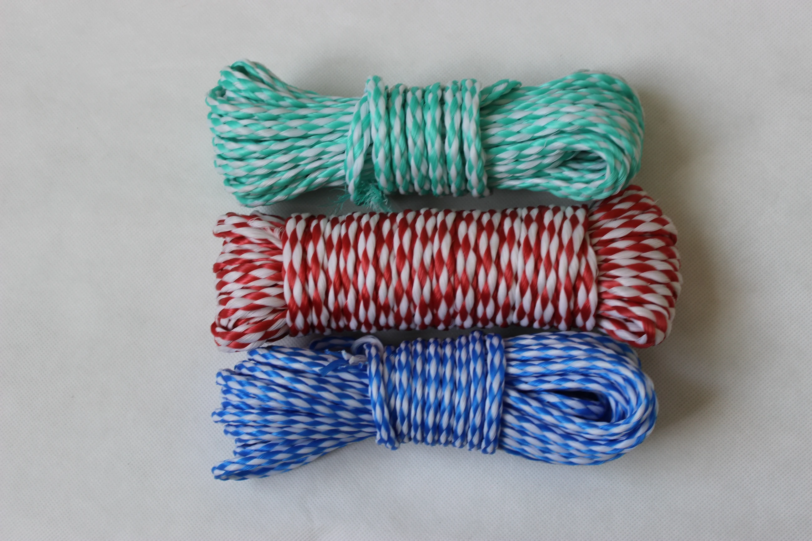 High Strength 6mm/8mm/10mm PE/PP Hollow Braided Rope polypropylene SKI Rope