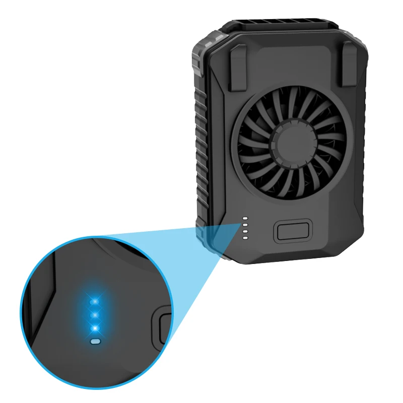 10000mah Battery Rechargeable Outdoor Night Flashlight Neck Wearable Portable Waist Clip Hanging Fan