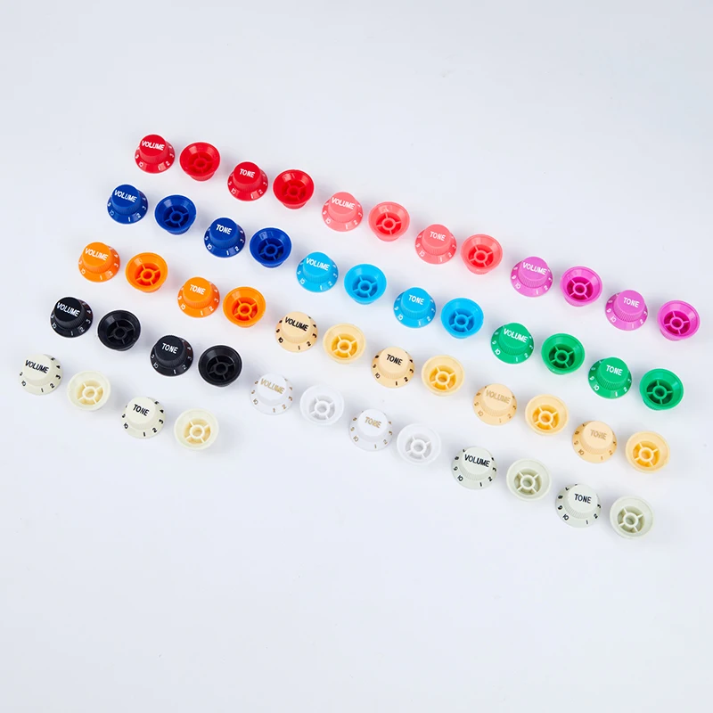 Wholesale guitar tophat knob electric guitar knob replacement custom barrel guitar knob for bass