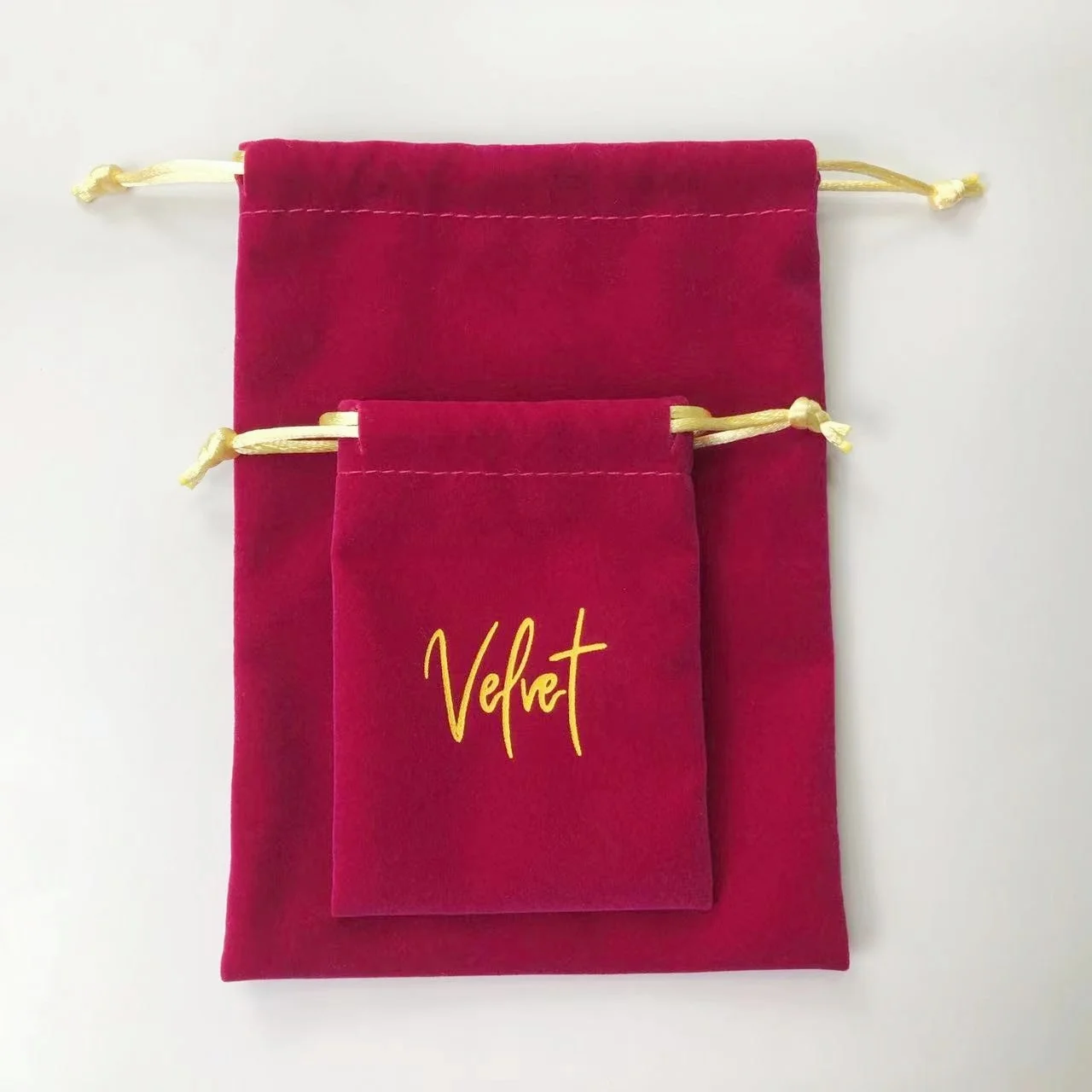 Custom Velvet Drawstring Bag Velvet Candle Bags Velvet Jewelry Bracelet Necklace Package Bag