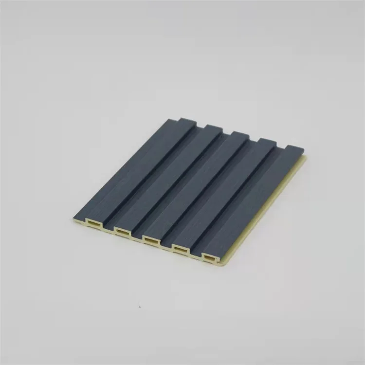 Factory Wood Plastic Composite PVC Coating Cladding Fluted Wall Board Interior WPC Wall Pane