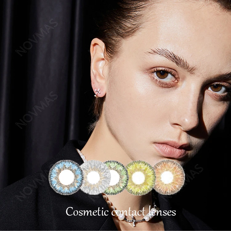 Fashion 10 Colors Design Contact Lens Beautiful Pupil Contact Lens 14.2mm Color Contact Lens