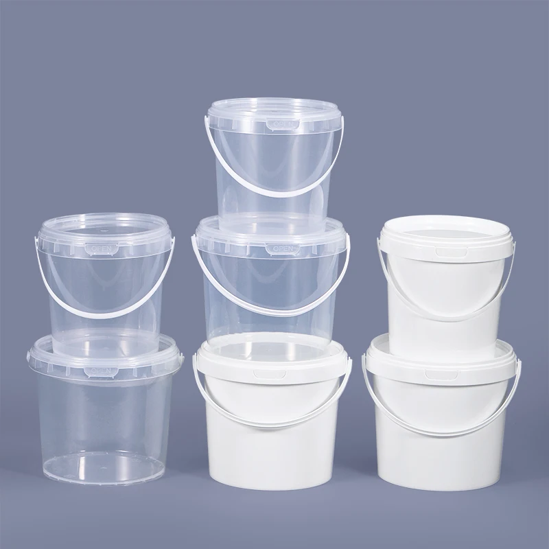 Factory Direct Sale Customized Label 5L Premium Food Grade Plastic Bucket With Handle Lid