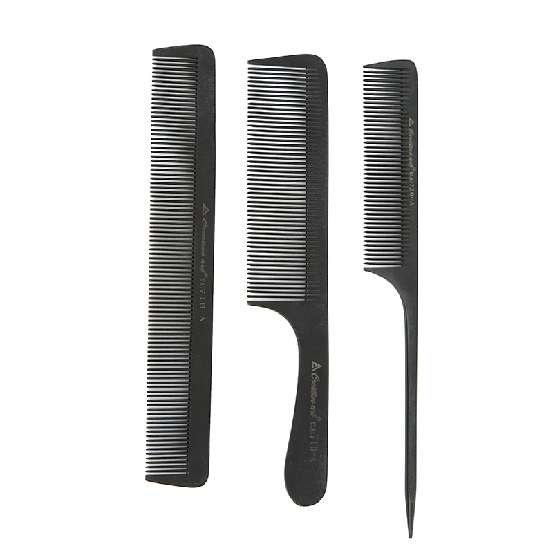 Креативная художественная термостойкая широкая зубчатая расческа для волос с крысиным хвостом