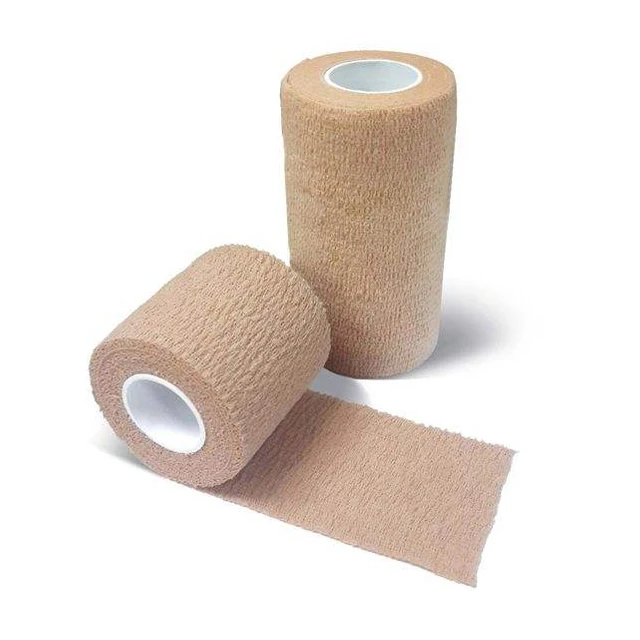 
Bulk Wholesale Medical Supplies Non Woven Easy Tear Self Adhesive Vet Wrap Cohesive Elastic Bandage Medical Self Adhesive 