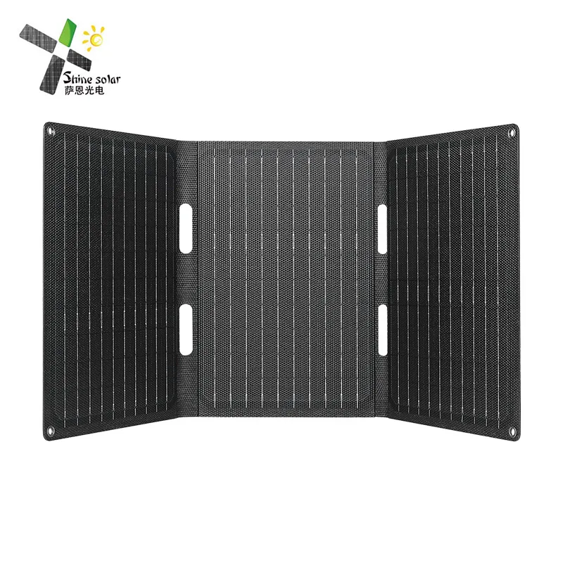 Multi-port foldable solar panel 20 watt 5v waterproof ETFE solar panel 5v 9v 12v 18v for Portable Power Station