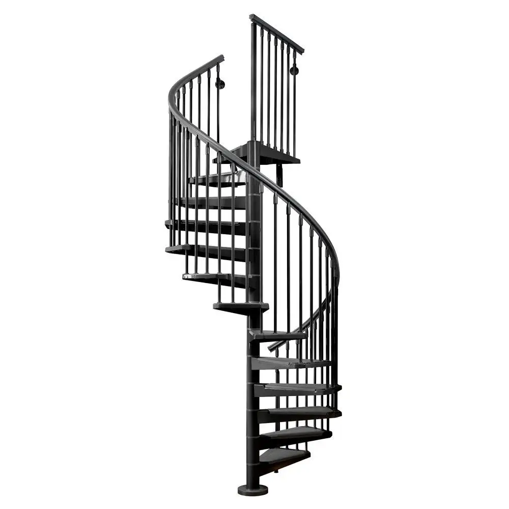 Spiral Staircases High Quality External Metal Spiral Stair Hot Galvanized Outdoor Arc Stair Modern Customized Staircase Indoor
