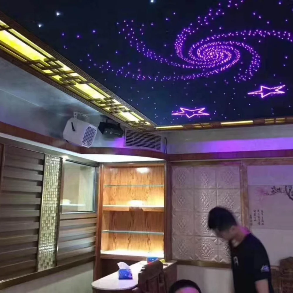 12V 18w rgbw twinkle app light engine with mobile app+voice+remote controller for car roof