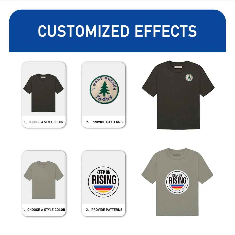 Custom Logo Puff Printed Blank Plain Oversized Knitted Graphic Loose Fitting Cotton Tshirt For Men