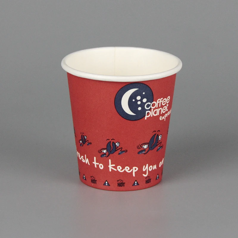Factory Wholesale 8-16oz  compostable Customized Printing Coffee Paper Cup 100% plastic free paper cup