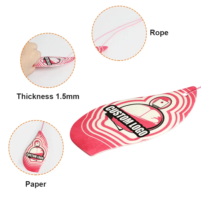 Low MOQ Coffee Bean Air Freshener Paper Card Funny Car Fragrance Car Interior Air Freshener Scents