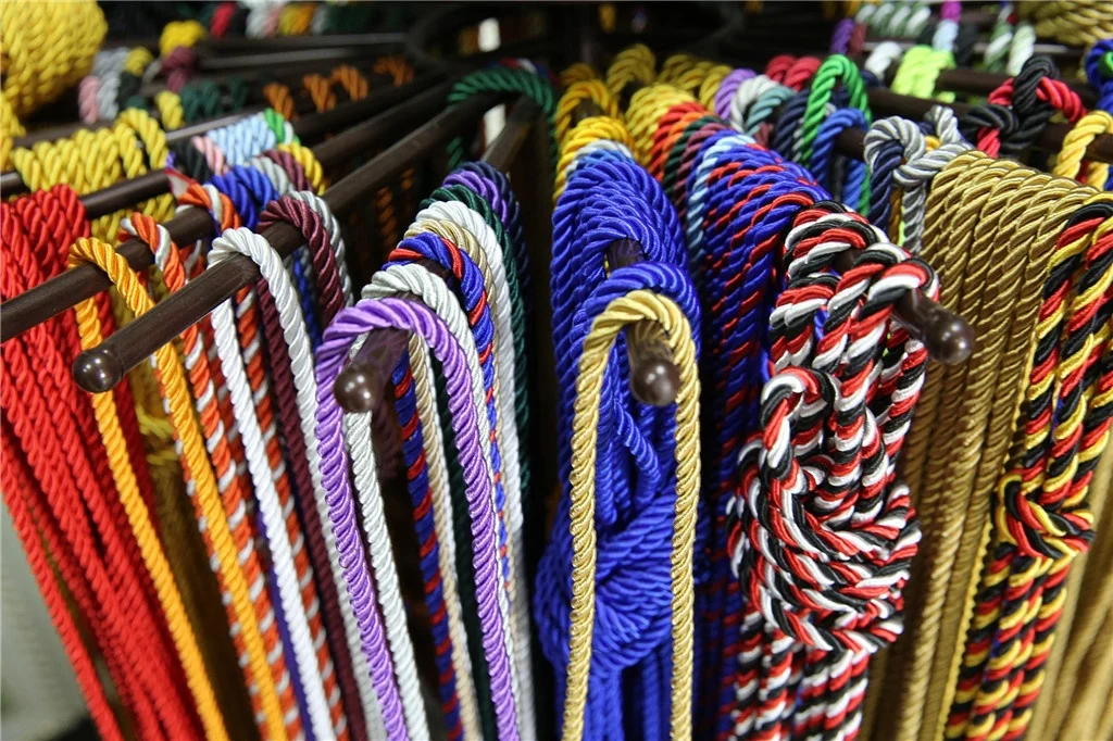
Wholesale kelly green color graduation cords 