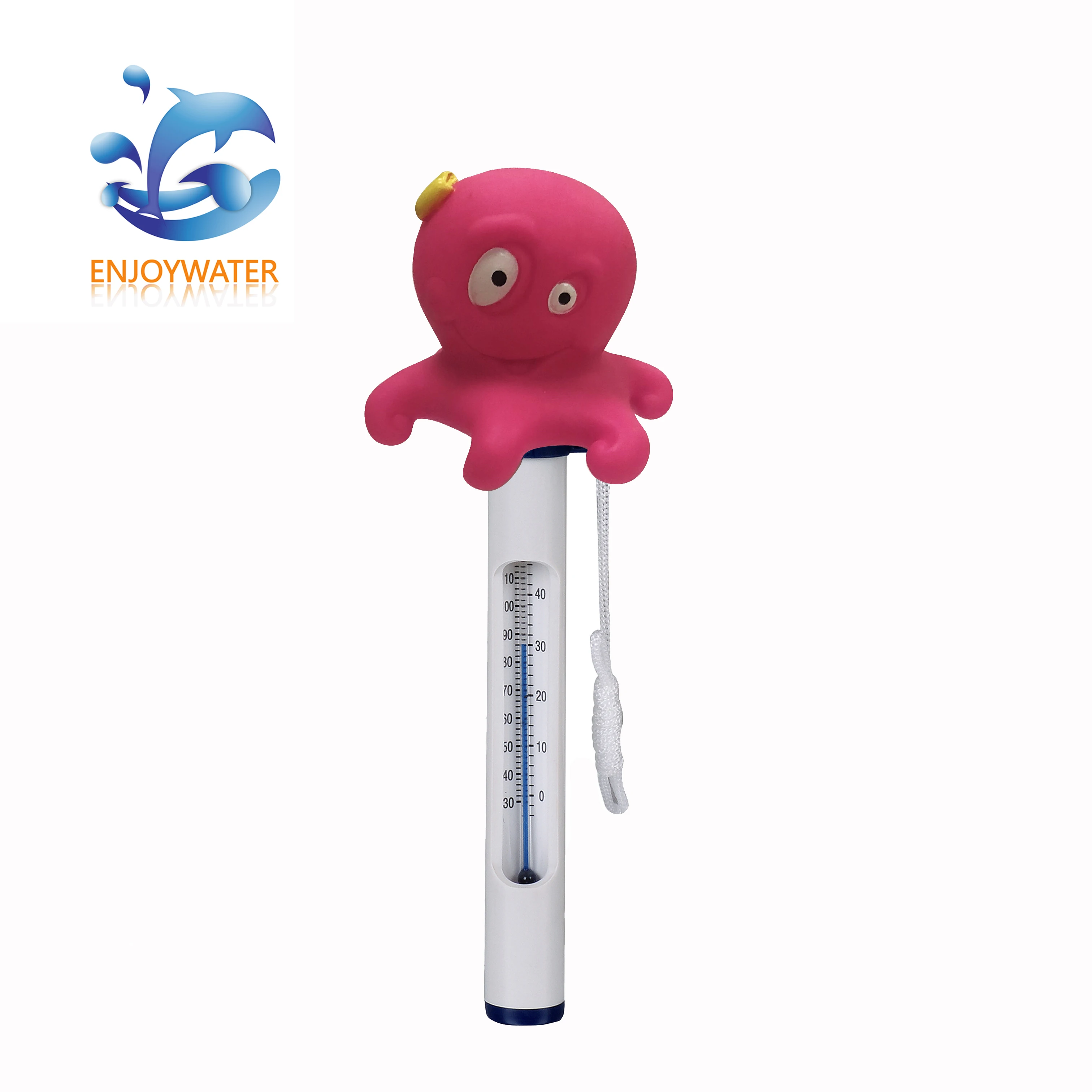 Amazon Popular Pool Floating Thermometer With Animal Cartoon Flamingo Shark Duck Whale Fish Frog Shape for Pool Spa Plunge Tub