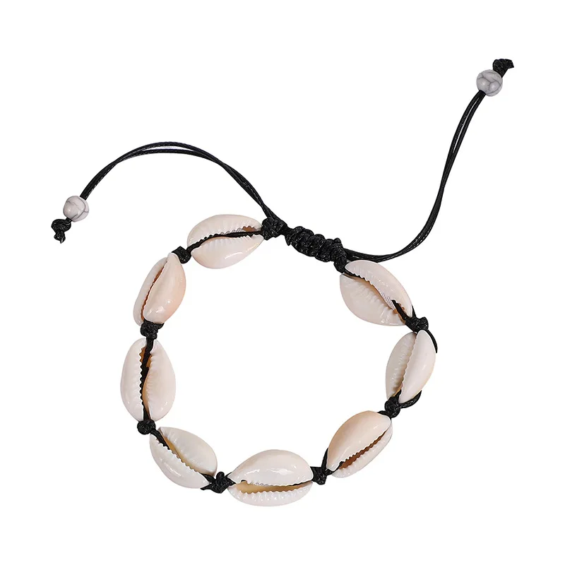 Wholesale Fashion Jewelry Adjustable Bangle Girls Women Hawaii Shell Cowrie Bracelet