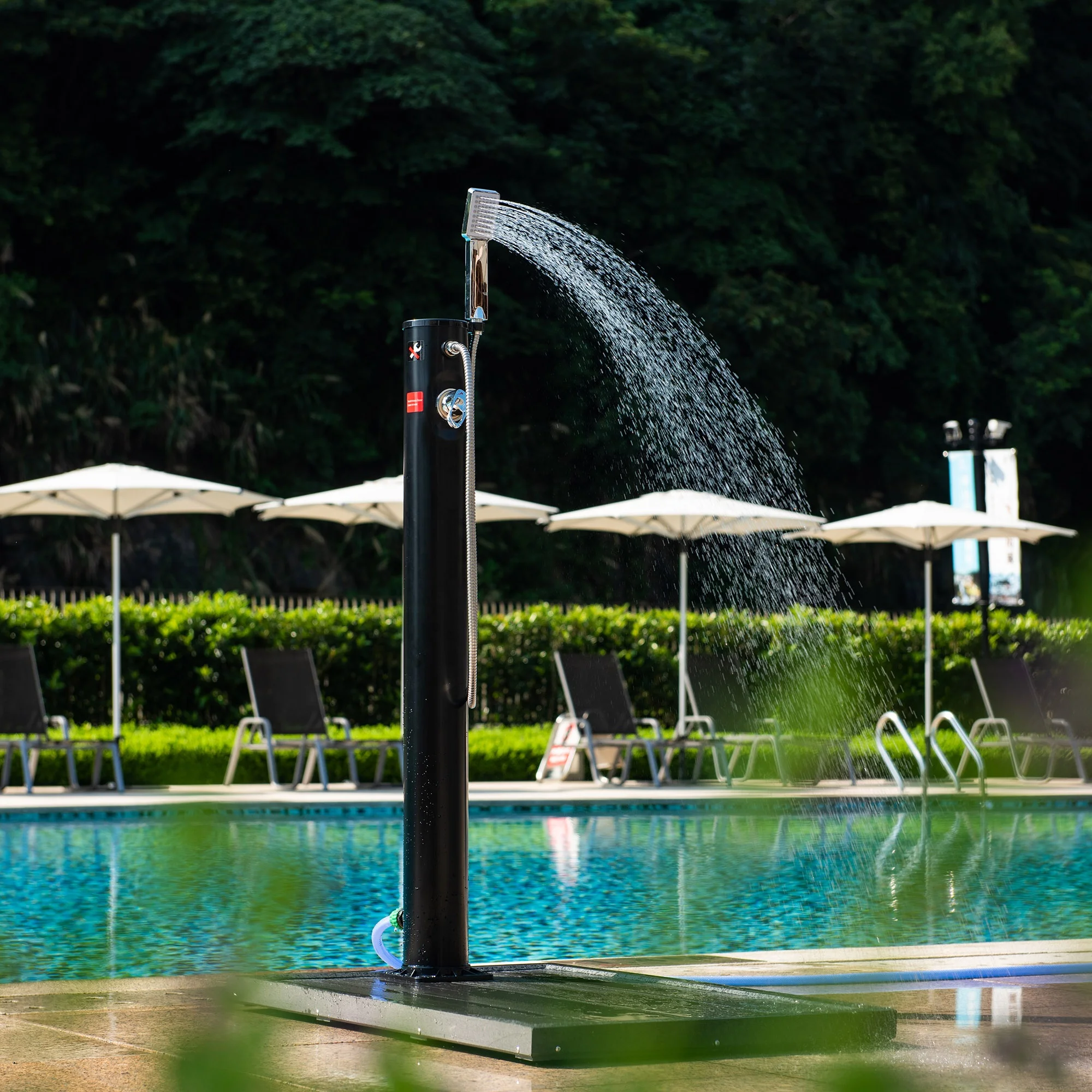 10 liter solar shower solardusche for outdoor garden and swimming pool side