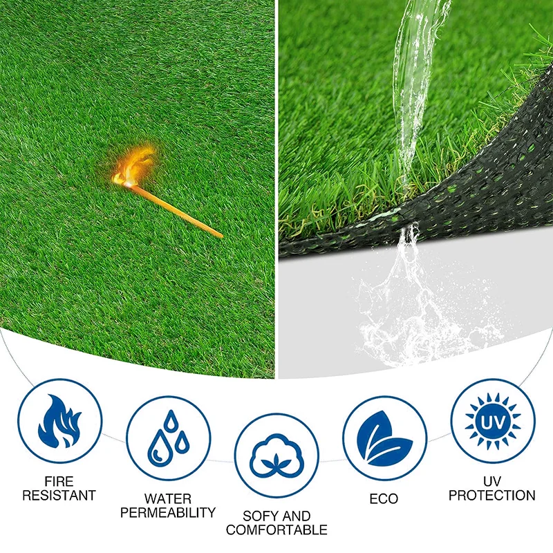 Popular Home Use Plastic Artificial Grass SRX Carpet Garden Landscaping Synthetic Turf Lawn Grass Tapis