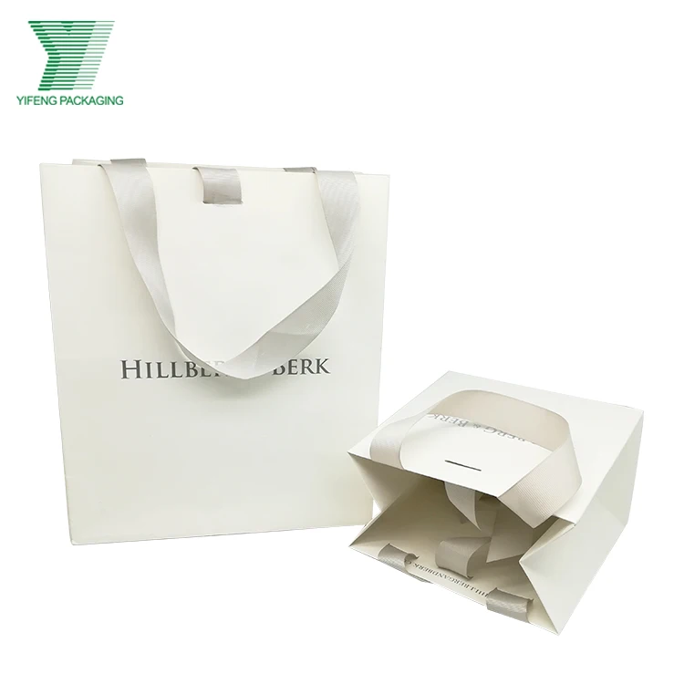 White Green Kraft  Industrial Surface Packaging Paper Gift Bag with Handle Item Custom Logo Wholesale Grocery  Print  Paper Bags