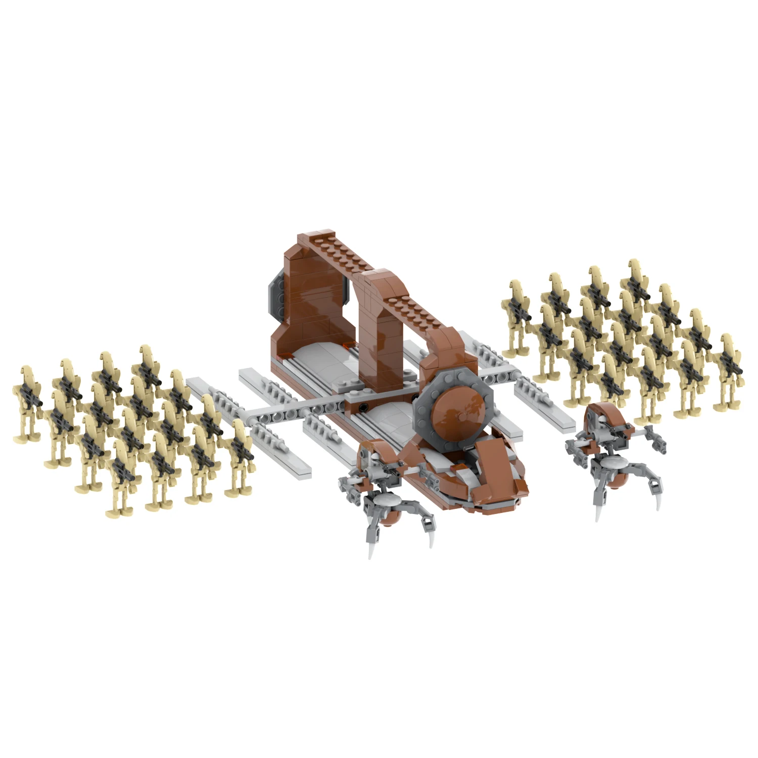 Hot space war Battle Droid Troop Carrier with Building Blocks Cool Set for Creative Play toys 48PCS set