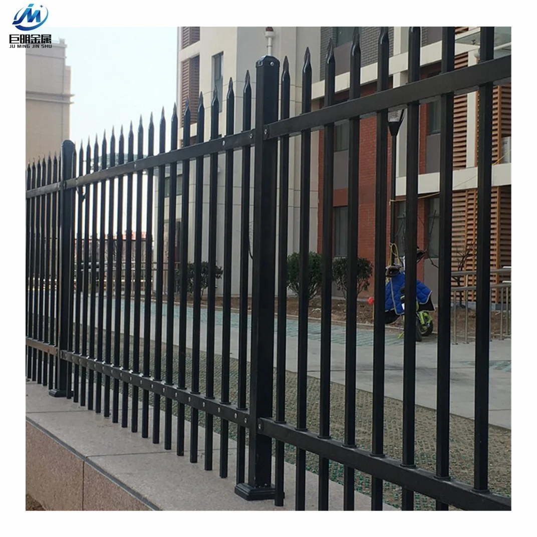 High Quality Galvanized Metal Fence Models Wrought Iron Gates Single Main Door Exterior Iron Gate Price