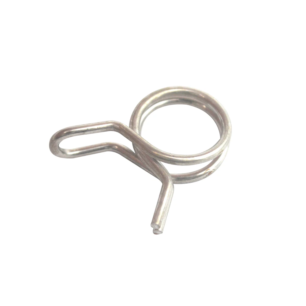 Custom Zinc Plated Double Wire Hose Tube Pipe Clamp Fuel Line Spring Clip