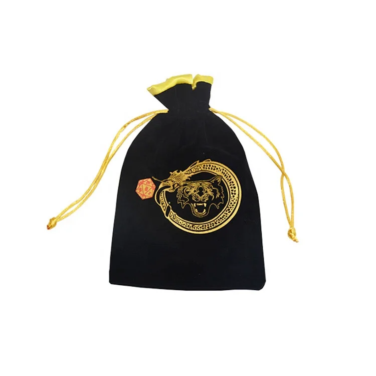 Velvet Game Dice Bag Velvet Divination Tarot Cards Storage Bag