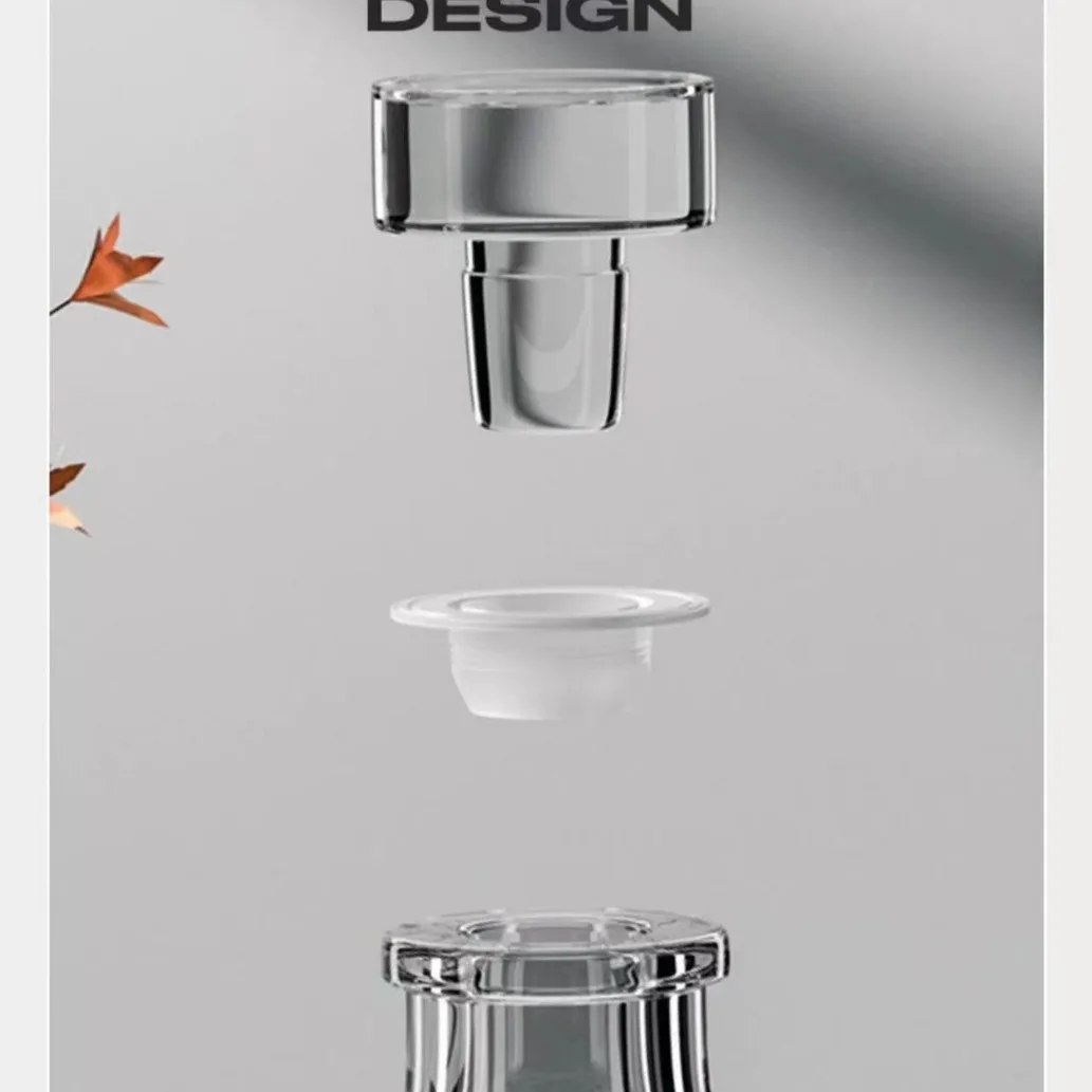 Bartop Clear Liquor Bottle 250ml 3750ml 500ml Brandy Rum Tequila Spirit Gin Vodka Empty Thickness Whiskey Glass Bottles With Cap