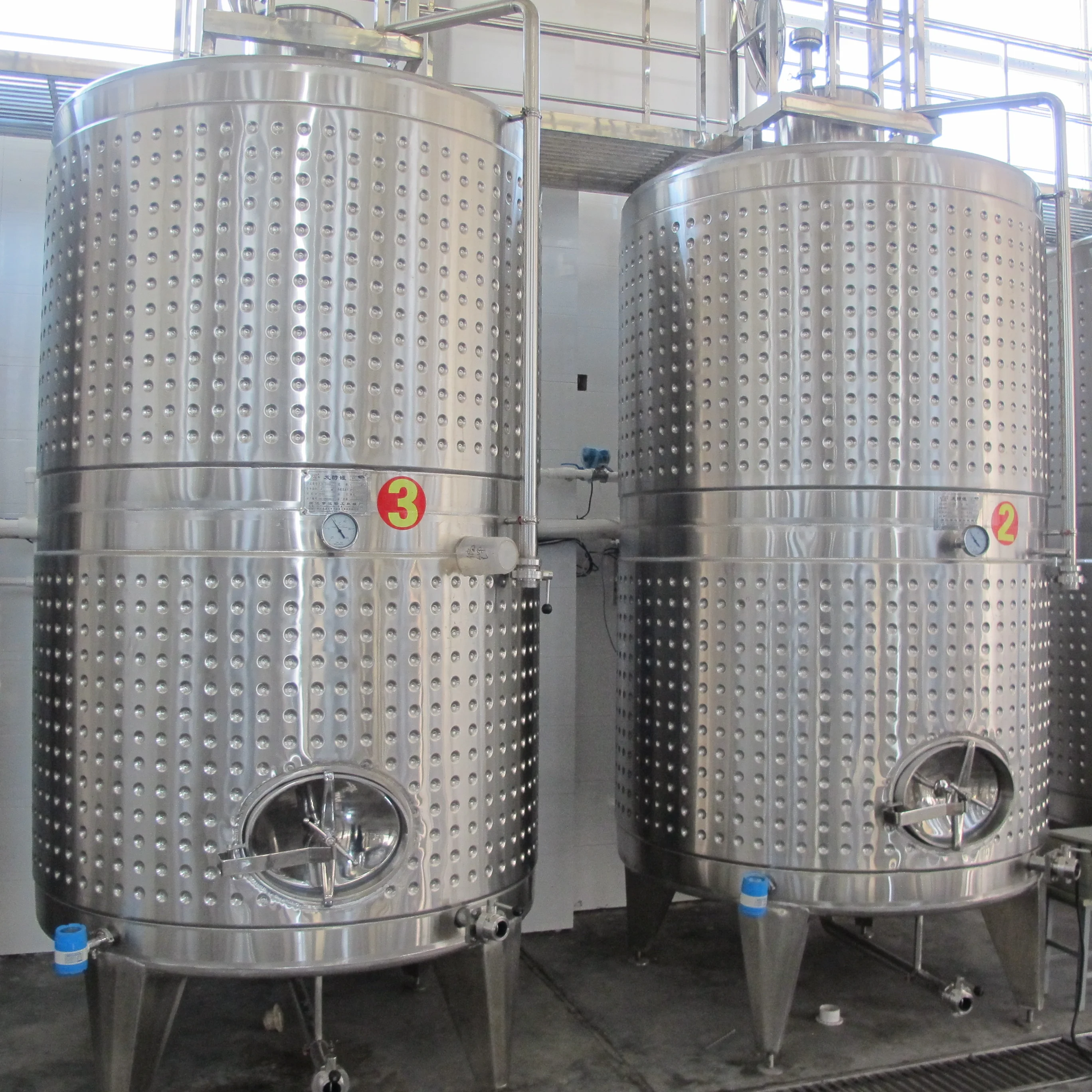  200L-10000L jacketed wine fermenter Steel Stainless beverage cider fermening equipment