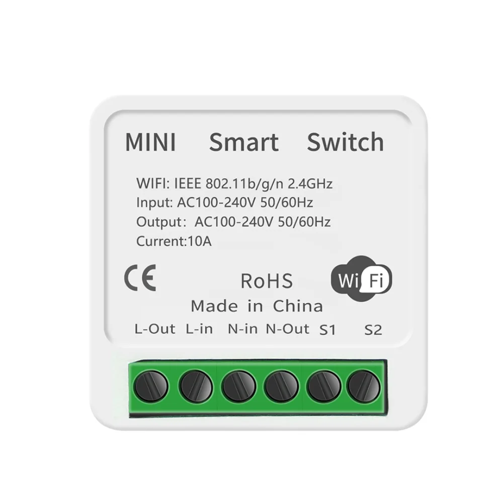 Tuya APP 2 Way Mini Hoch Ewelink Wifi Smart Circuit Breaker For Amazon Alexa Google Home Nest IFTTT