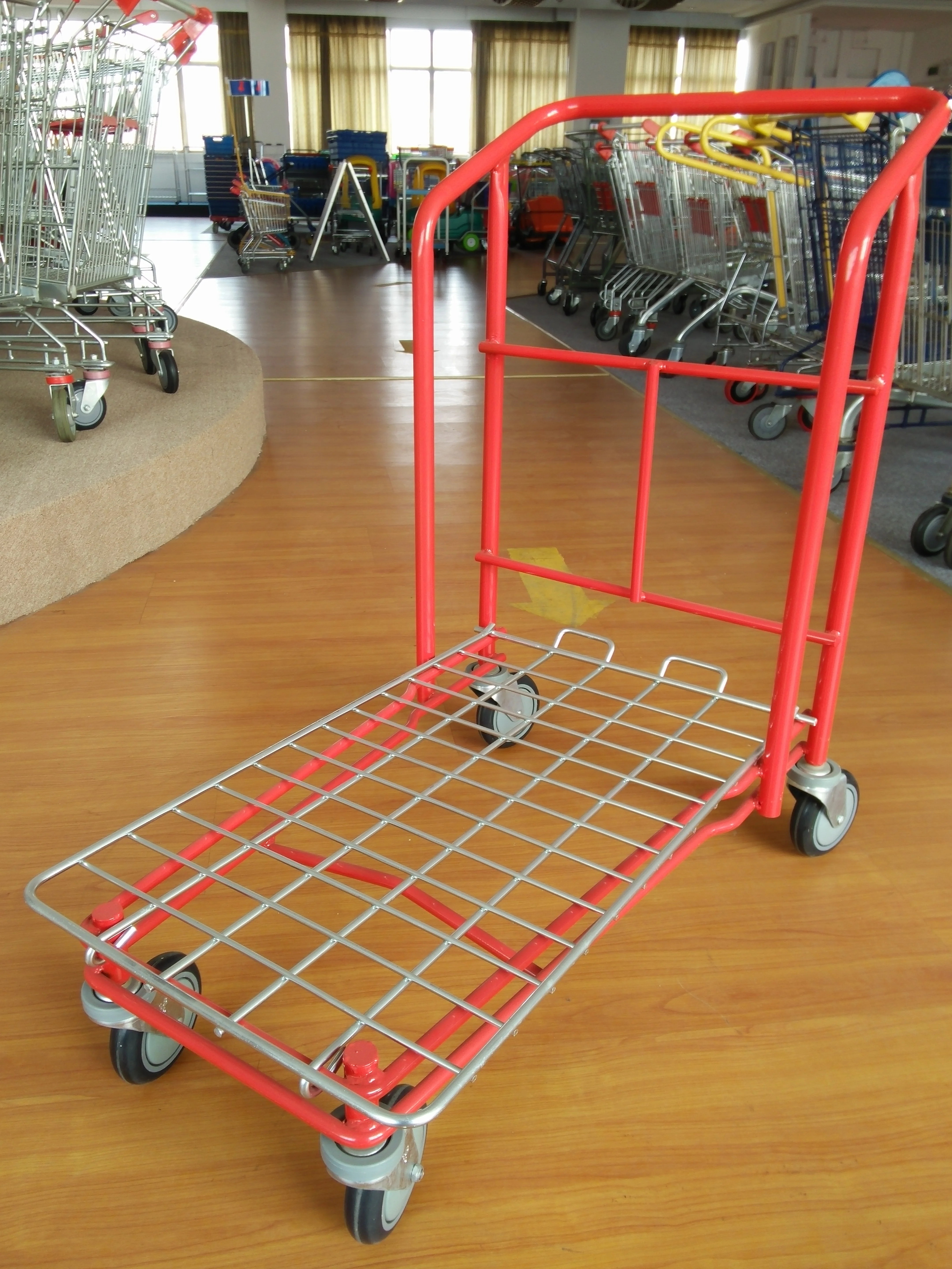 SXE-2 heavy duty cargo pallet transport movable warehouse trolley